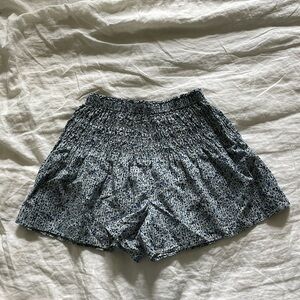 Madewell floral blue skirt shorts